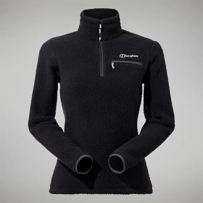 Fleece Women Berghaus Darria Half Zip 8211 Black