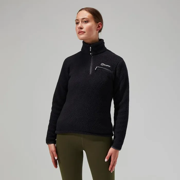 Fleece Women Berghaus Darria Half Zip 8211 Black