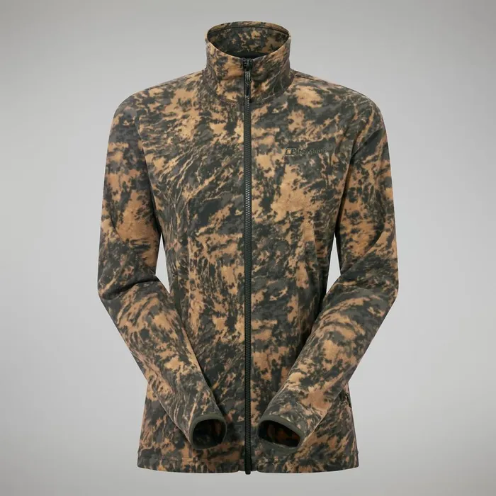 Fleece Women Berghaus Navala Full Zip Fleece 8211 GreenDark Green