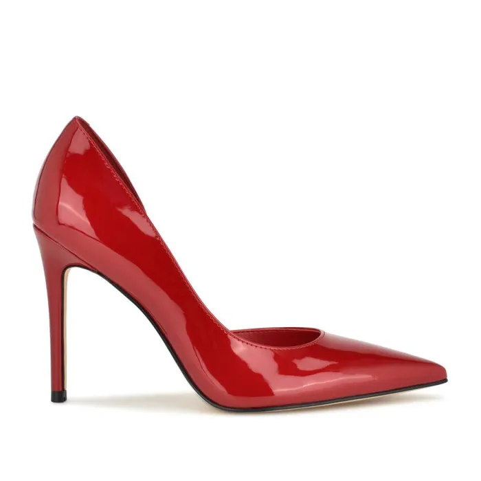 Folowe D039Orsay Pointy Toe Pumps Red Patent Women Nine West Heels
