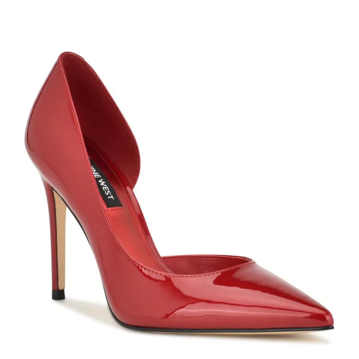 Folowe D039Orsay Pointy Toe Pumps Red Patent Women Nine West Heels