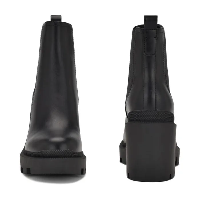 Forme Chelsea Lug Sole Booties Black Women Nine West Heels Forme Chelsea Lug Sole Booties Black Women Nine West Heels