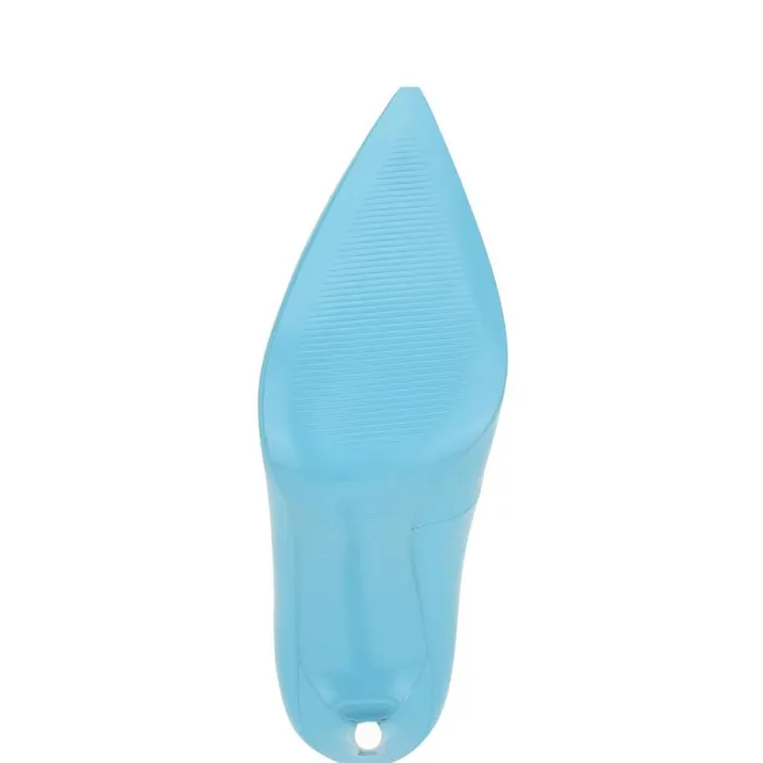 Fresh Pointy Toe Pumps Light Blue Patent Women Nine West Heels Fresh Pointy Toe Pumps Light Blue Patent Women Nine West Heels