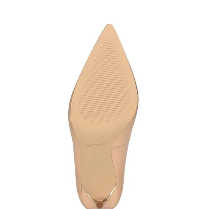 Fresh Pointy Toe Pumps Rose Gold Women Nine West Heels