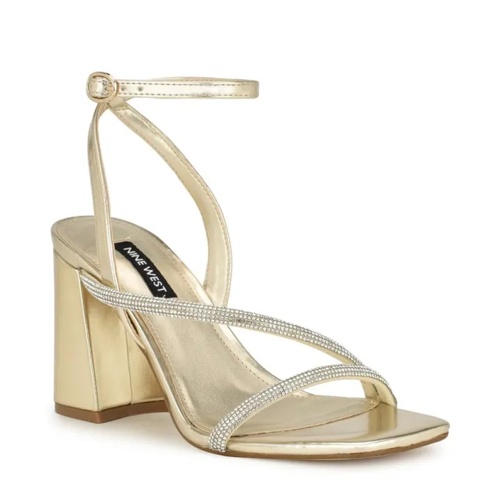 Gaden Ankle Strap Sandals Platino Women Nine West Sandals Gaden Ankle Strap Sandals Platino Women Nine West Sandals