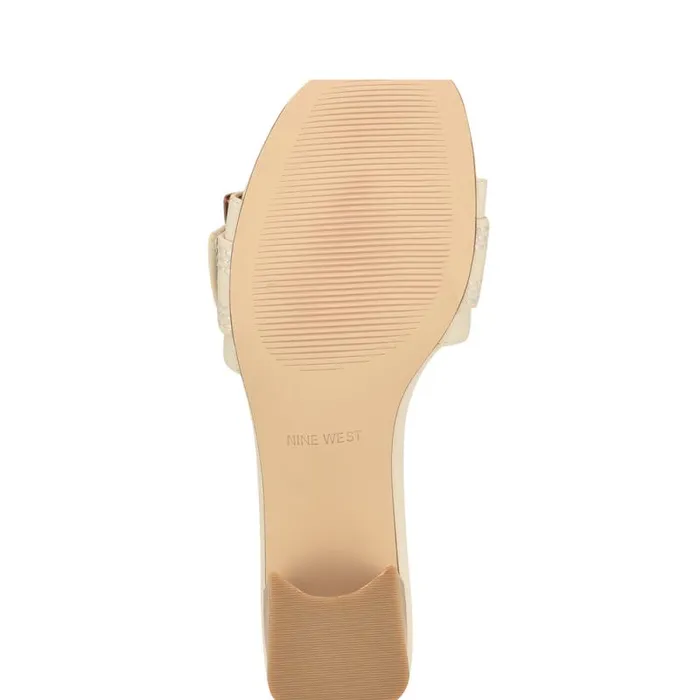 Garta Buckle Slide Sandals Chic Cream Women Nine West Sandals Garta Buckle Slide Sandals Chic Cream Women Nine West Sandals