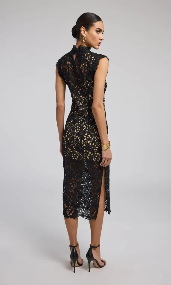Generation Love Clothing Dresses Bronte Guipure Dress Black Beige 8211 Women