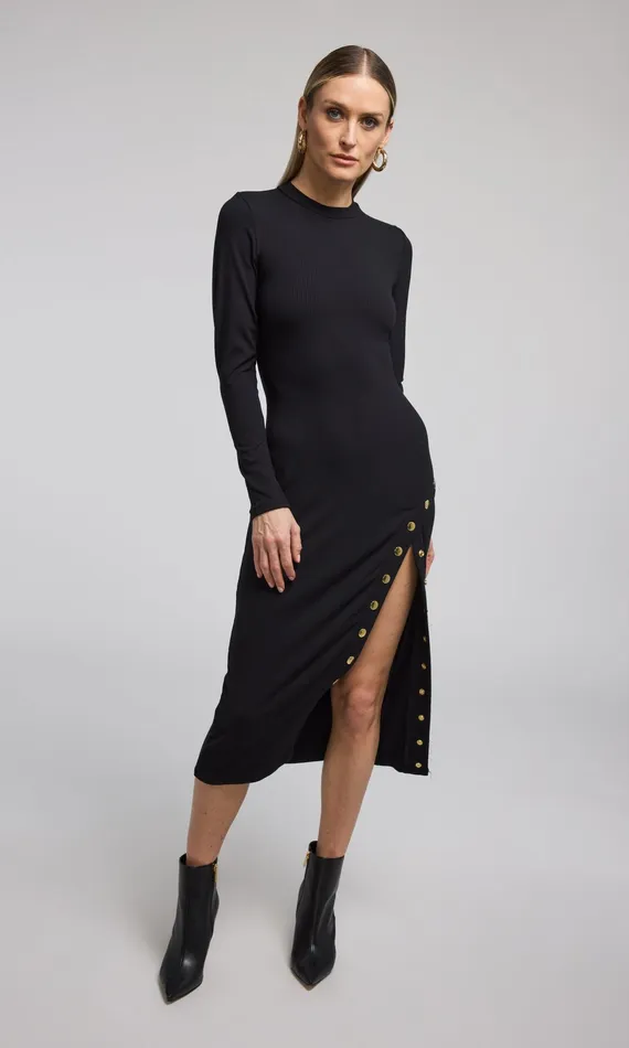 Generation Love Clothing Dresses Monique Rib Dress Black 8211 Women
