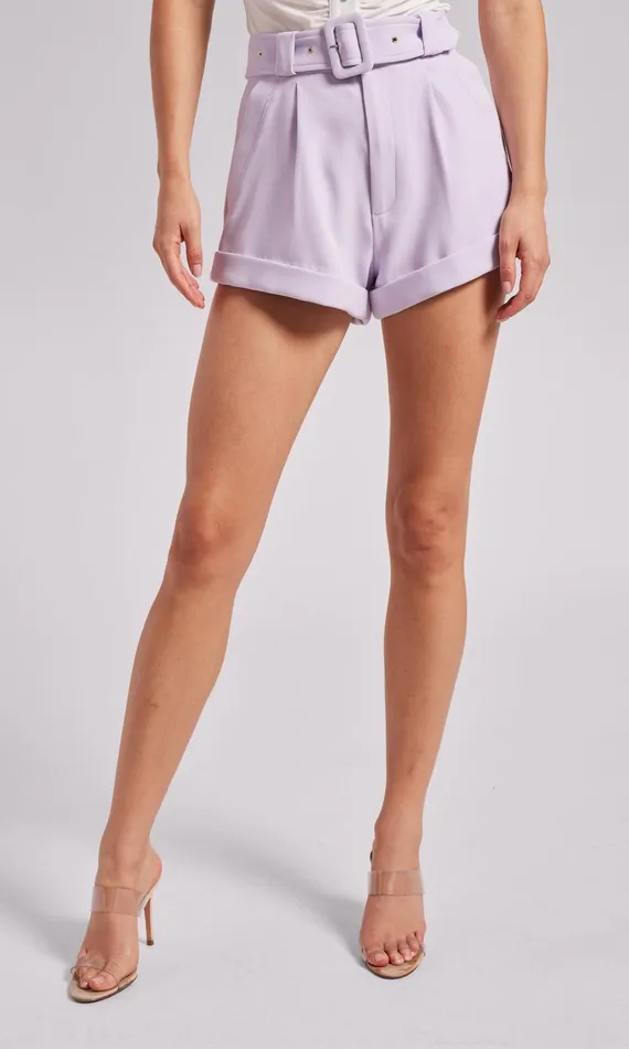 Generation Love Clothing Shorts Belen Crepe Shorts Lilac 8211 Women