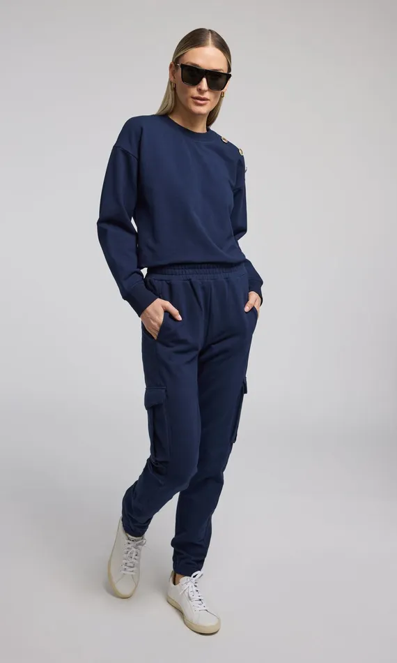 Generation Love Clothing Sweaters and Sweatshirts Cambria Sweatshirt French Navy 8211 Women