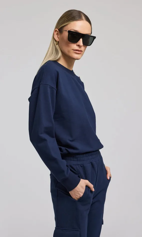 Generation Love Clothing Sweaters and Sweatshirts Cambria Sweatshirt French Navy 8211 Women