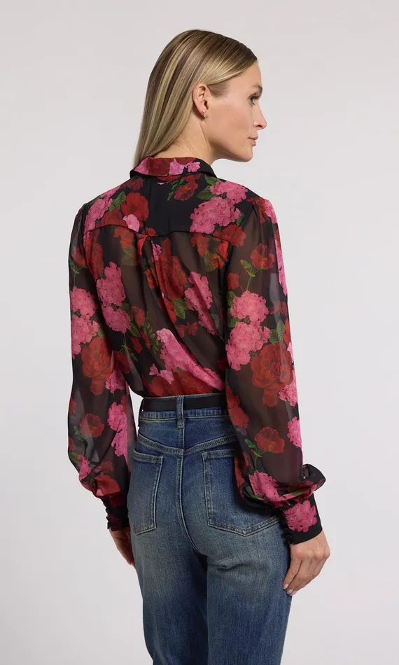 Generation Love Clothing Tops Oslo Floral Shirt Floral Fantasy Red 8211 Women