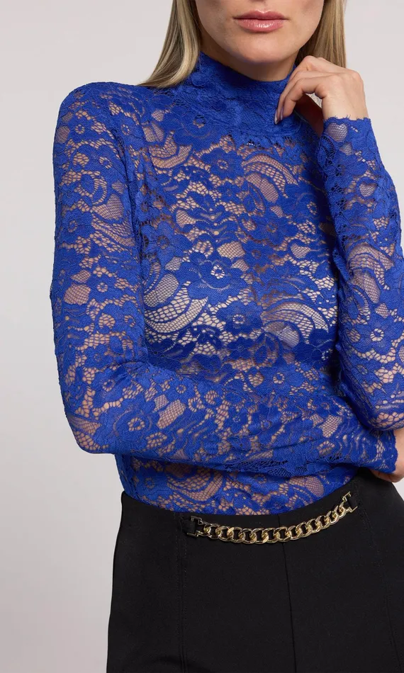 Generation Love Clothing Tops Tyla Lace Top Ultramarine 8211 Women