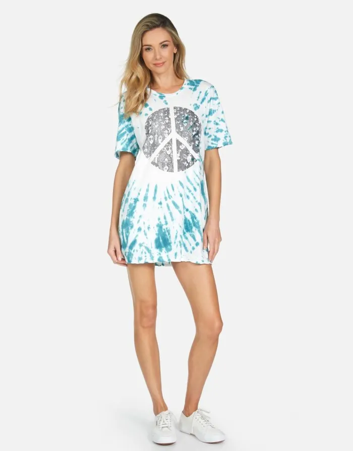 Geneva Peace Hippie Teal Splash Women Lauren Moshi Dresses