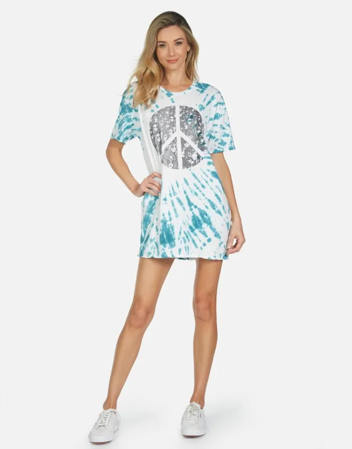 Geneva Peace Hippie Teal Splash Women Lauren Moshi Dresses