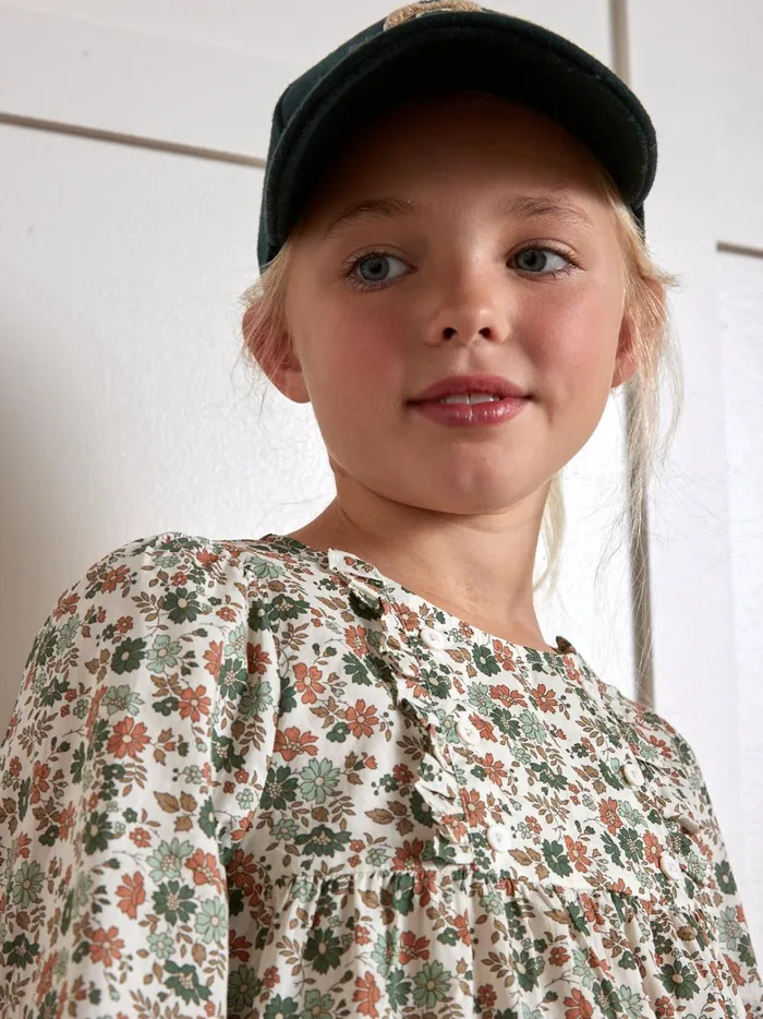 Girls Clothing Cyrillus Blouse Made With Liberty Fabric Lib Capel Floret