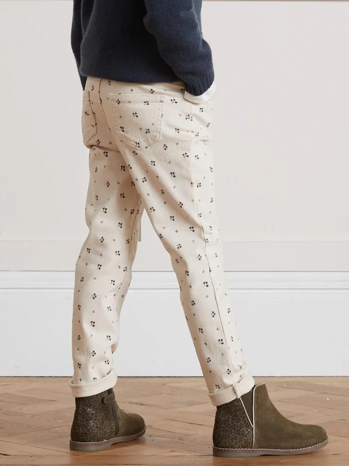 Girls Clothing Cyrillus Cassy Print SlimFit Trousers Imp Cassy
