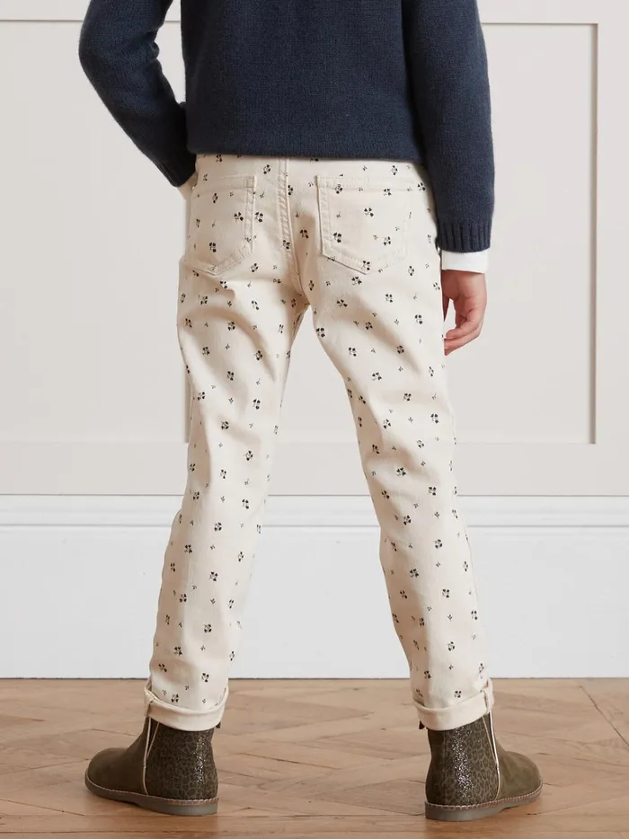 Girls Clothing Cyrillus Cassy Print SlimFit Trousers Imp Cassy