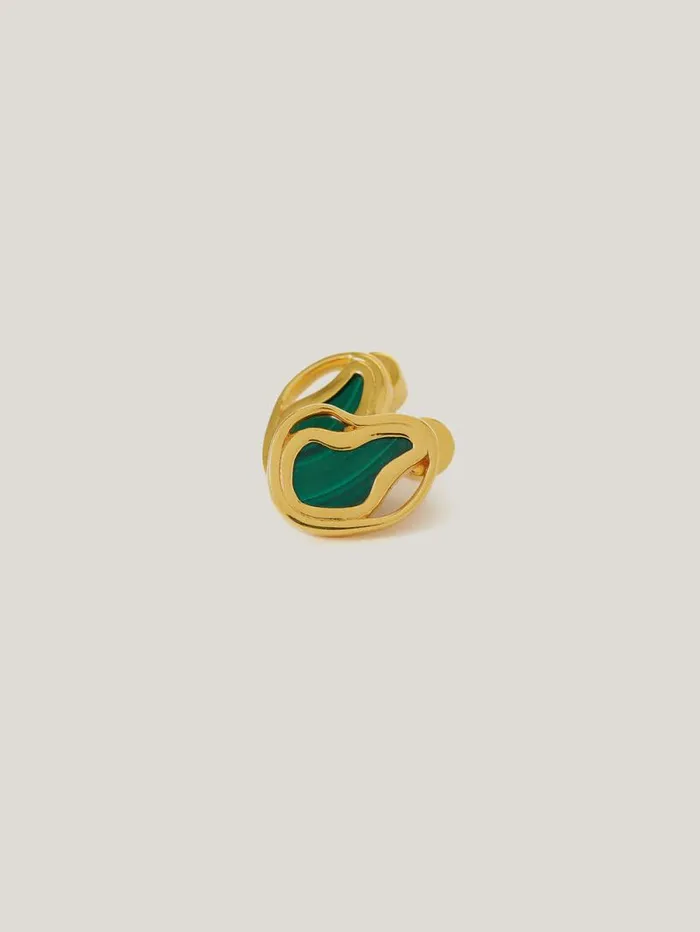 Gold Vermeil Earring Gold Women Jigsaw Party