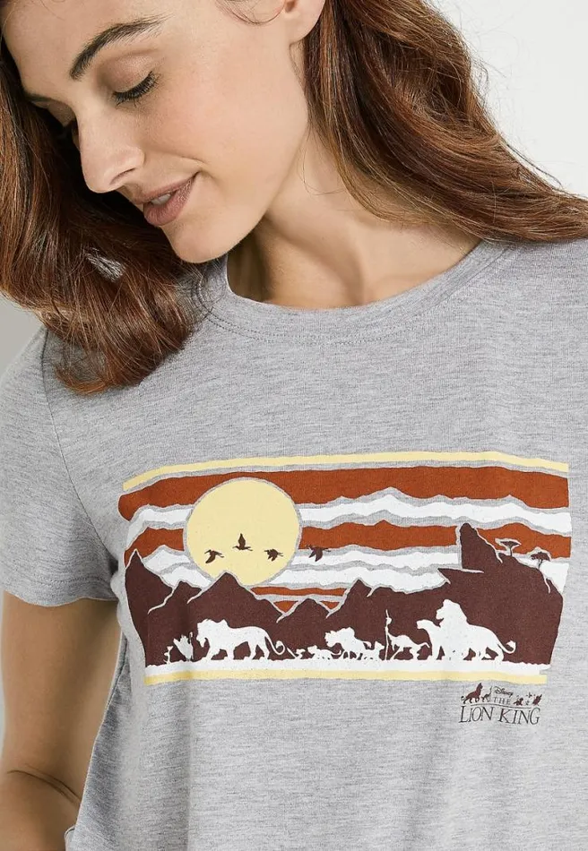 Gray The Lion King Graphic Tee Women Maurices Tops