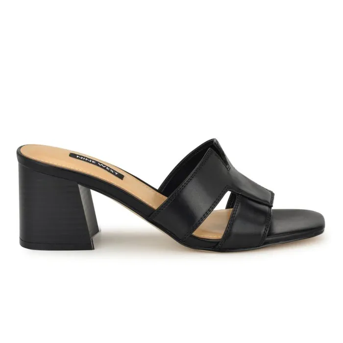 Griselda Block Heel Sandals Black Women Nine West Heels