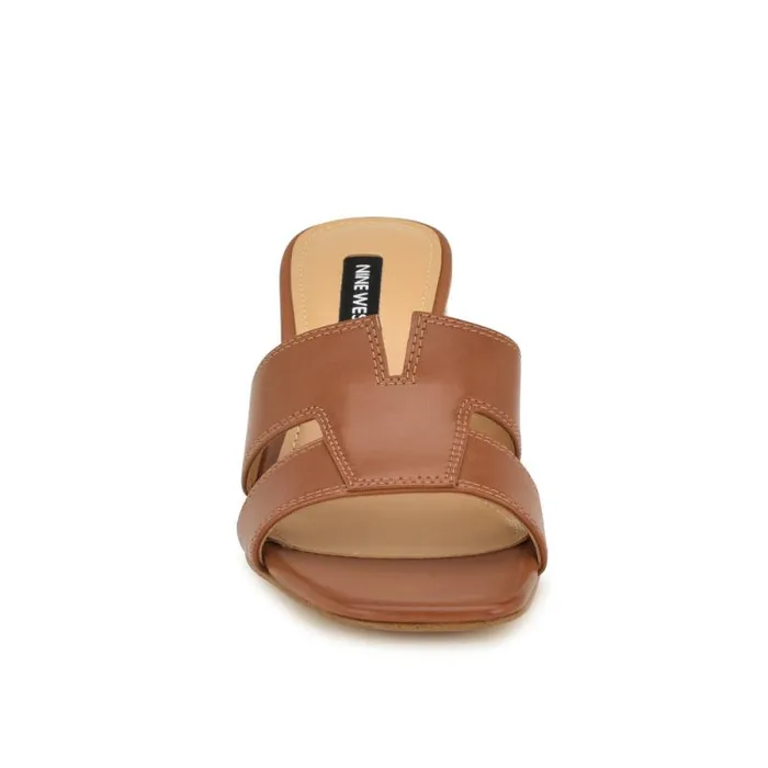 Griselda Block Heel Sandals Brown Women Nine West Heels Griselda Block Heel Sandals Brown Women Nine West Heels