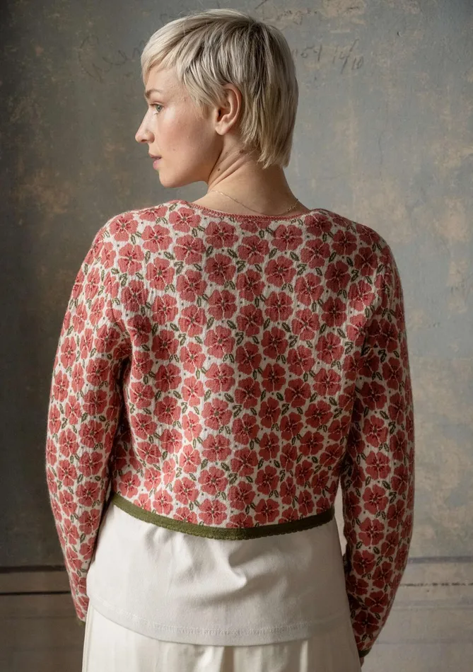 Gudrun Sjdn Anemone Cardigan In Organic Wool Women Cardigans