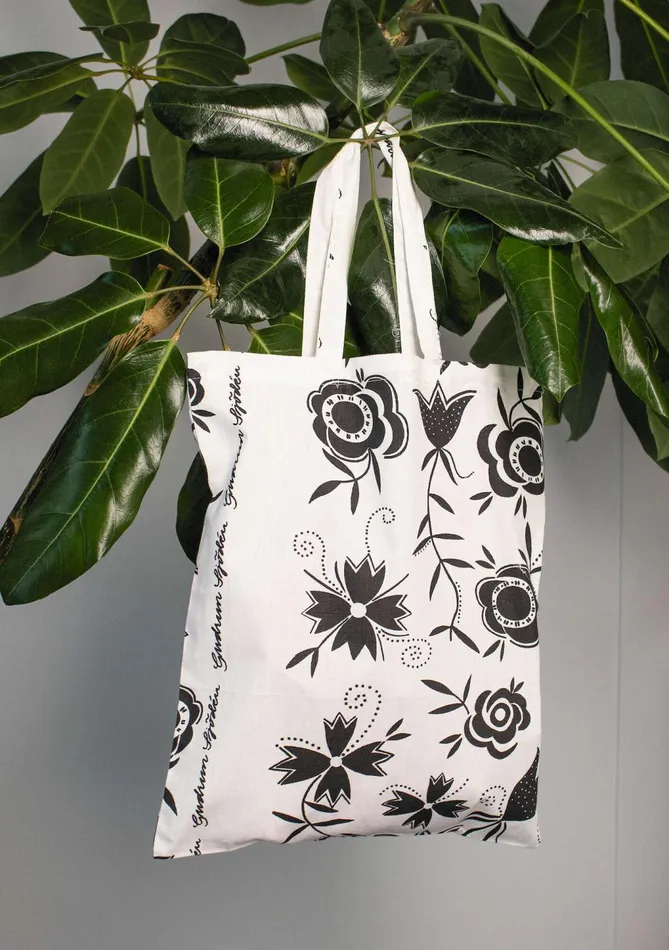 Gudrun Sjdn Organic Cotton Fabric Tote Bag L Women Purses and Fabric Bags