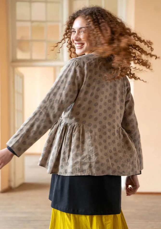Gudrun Sjdn Piccolo Wrap Blouse In Linen Women Blouses