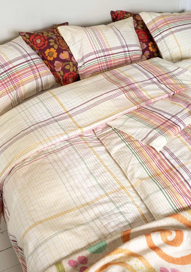 Gudrun Sjdn Rainbow Duvet Cover In Organic Cotton Women Bedroom