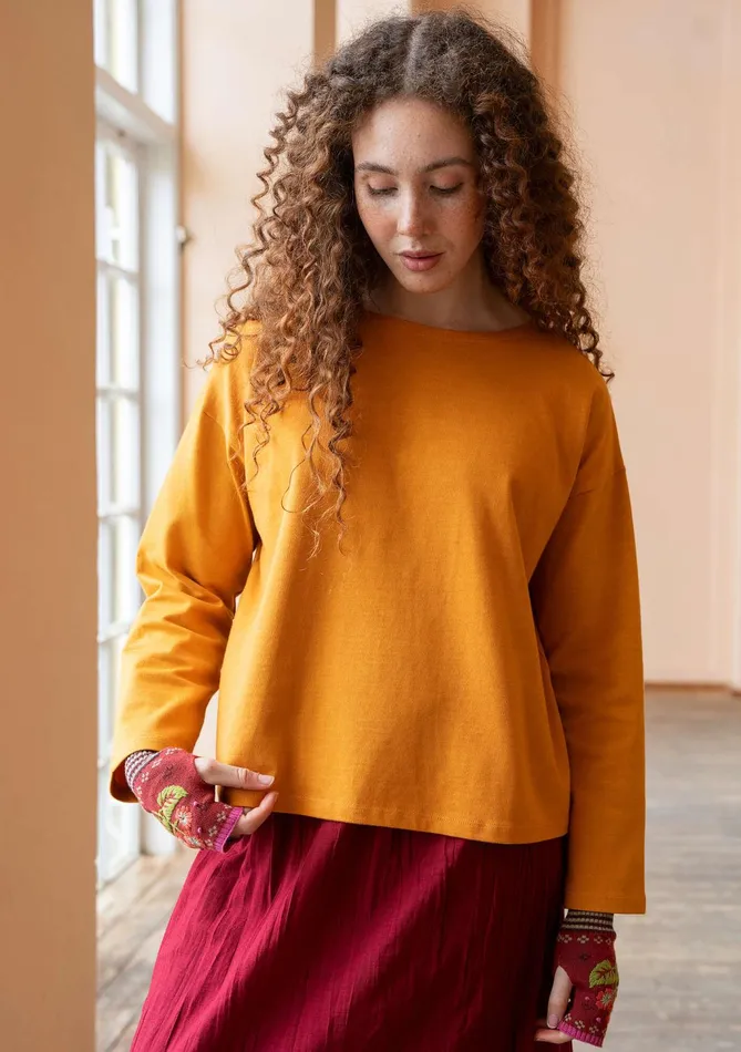 Gudrun Sjdn Solidcolored Top In Organic Cotton Women Tops and Shirts
