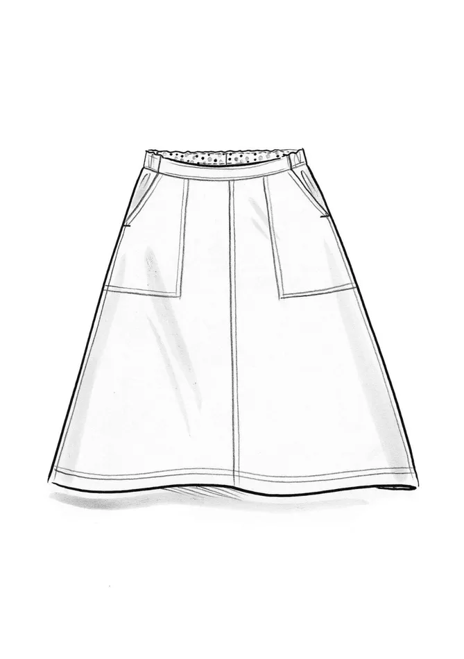 Gudrun Sjdn Woven Twill Skirt In Organic Cotton Women Skirts