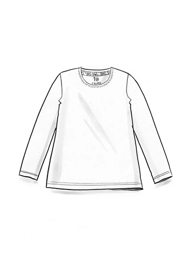 Gudrun Sjdn Ylva Jersey Top In Organic Cotton Women Tops and Shirts