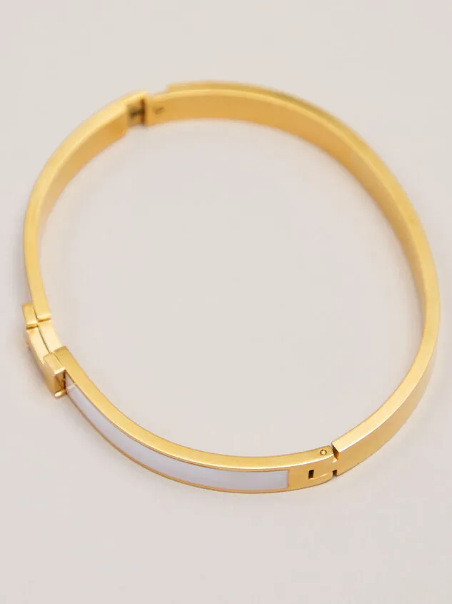 H Enamel Bangle Goldivory Women Altar039d State Bracelets H Enamel Bangle Goldivory Women Altar039d State Bracelets