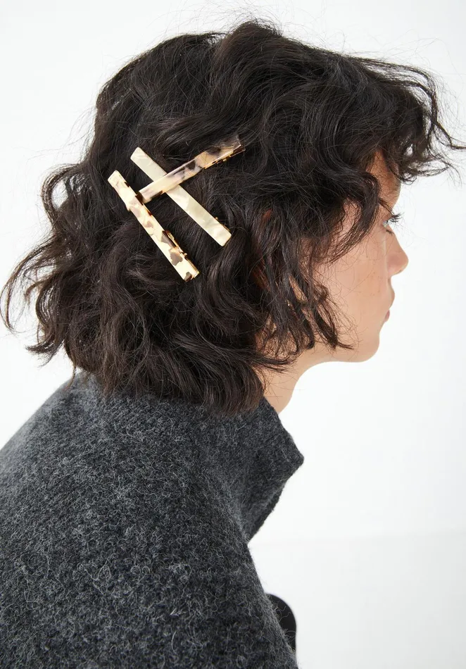 Hair Accessories Women Hush Valencia Barrette Hair Clips Multitortoiseshell