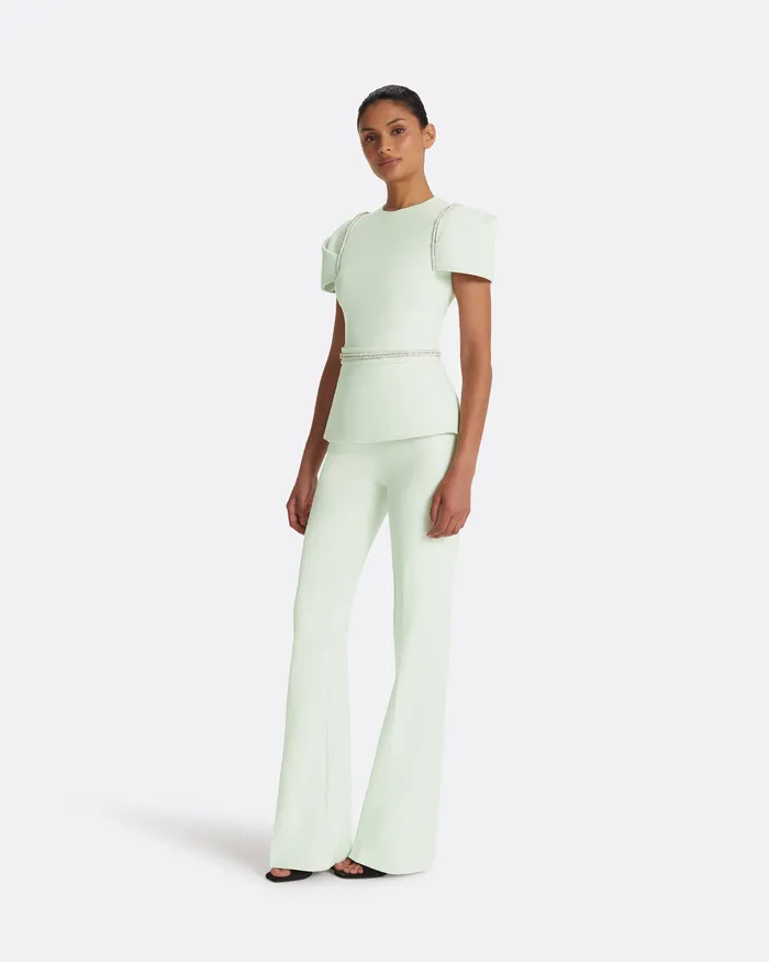 Halluana Spearmint Trousers Spearmint Women Icons Safiyaa
