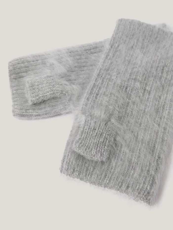 Halo Cashmere Mittens Grey Women Jigsaw Hats and Gloves