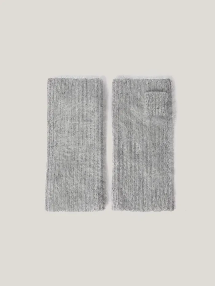 Halo Cashmere Mittens Grey Women Jigsaw Hats and Gloves