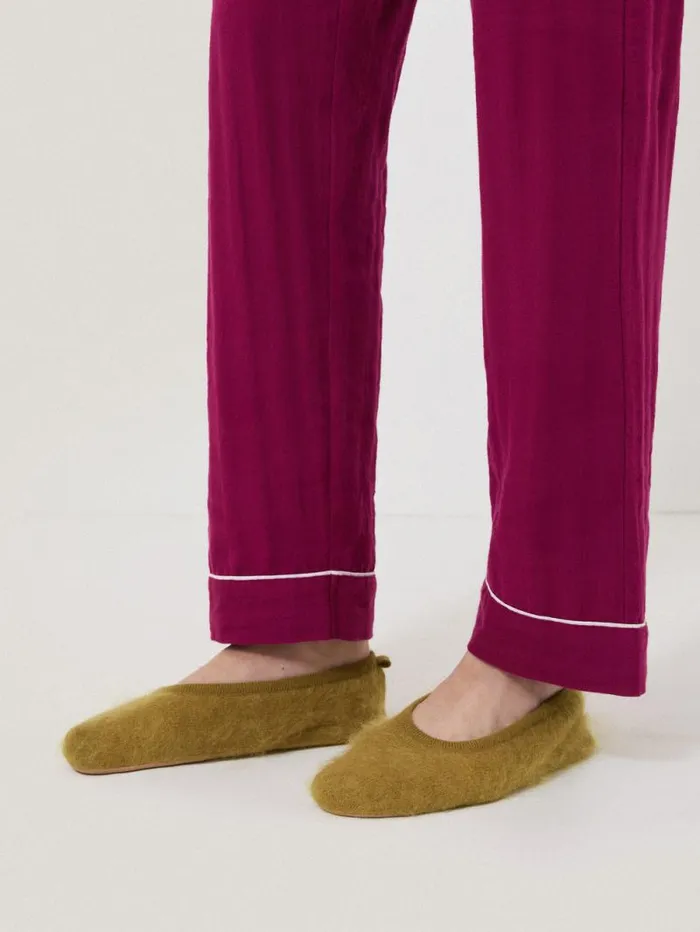 Halo Cashmere Slipper Green Women Jigsaw Pyjamas and Loungewear