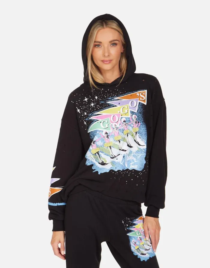 Harmony The GOGO039s Vacation Tour Black Women Lauren Moshi Hoodies