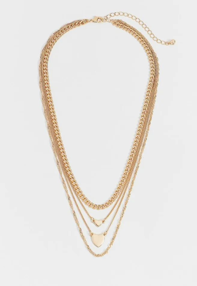 Heart Chain Drape Necklace Women Maurices Jewelry
