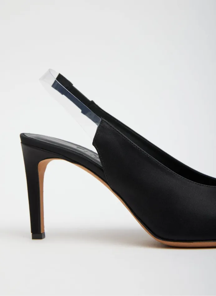 Heels Women Tibi Bartolome Satin Slingback