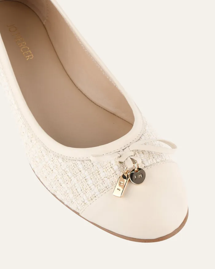 Hermione dress flats off white woven Women DRESS jomercer