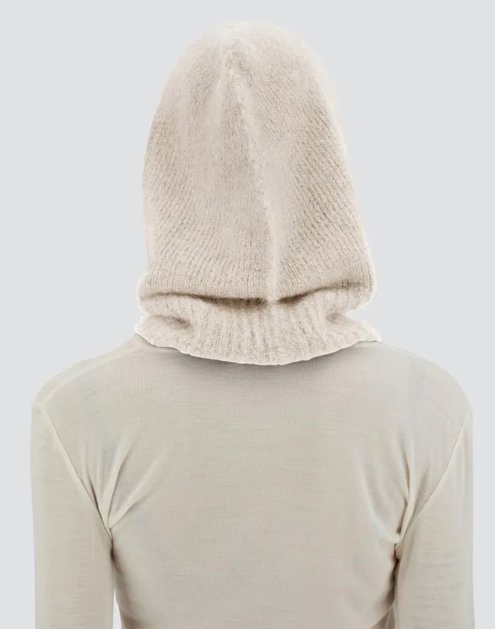 Herno BALACLAVA IN PLAINALPACA WOOL Chantilly Women Hats