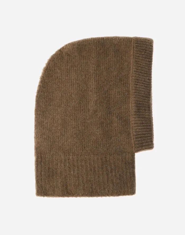 Herno BALACLAVA IN PLAINALPACA WOOL Earthenware Women Hats