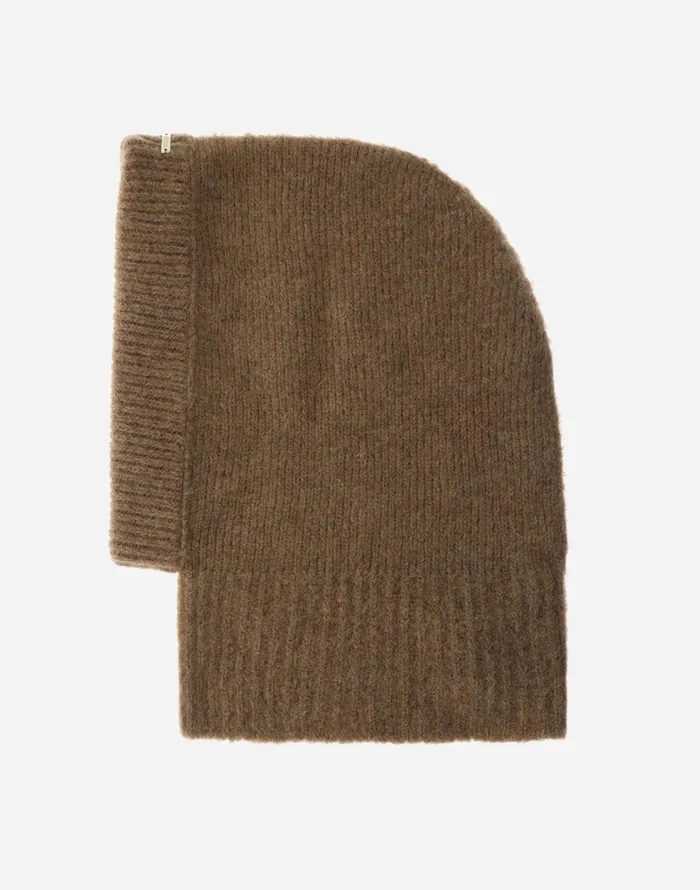 Herno BALACLAVA IN PLAINALPACA WOOL Earthenware Women Hats