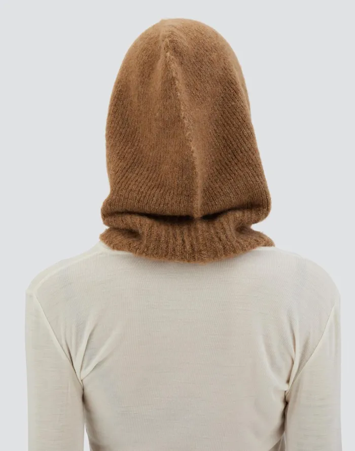 Herno BALACLAVA IN PLAINALPACA WOOL Earthenware Women Hats