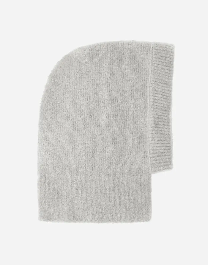 Herno BALACLAVA IN PLAINALPACA WOOL Putty Women Hats