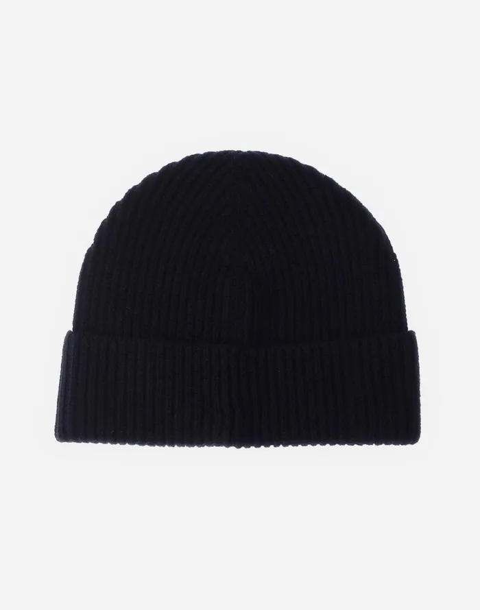 Herno BEANIE IN ENDLESS RIB Dark Blue Men Hats