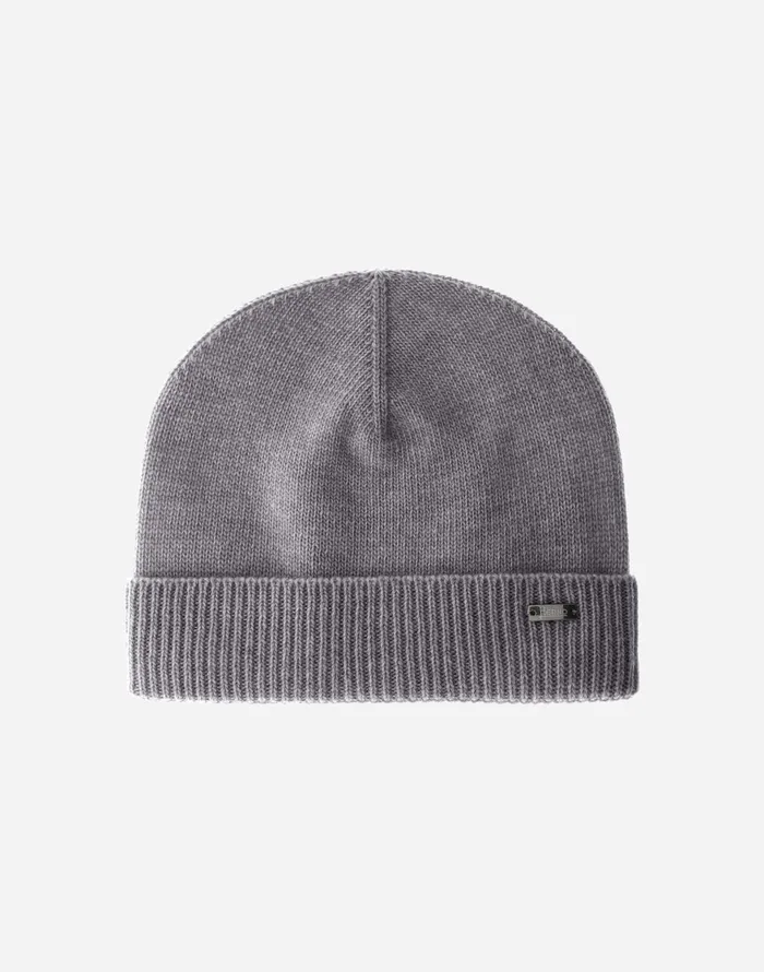 Herno BEANIE IN INFINITY BASIC Grey Men Hats